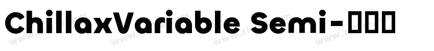 ChillaxVariable Semi字体转换